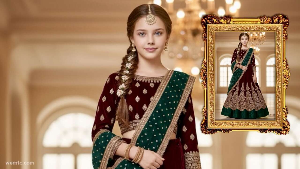 Gemini Nano Banana AI Saree Prompt Lehenga Portrait