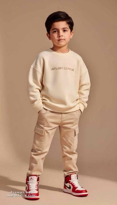 Cargo Cool Confidence - modern fashion prompts for children