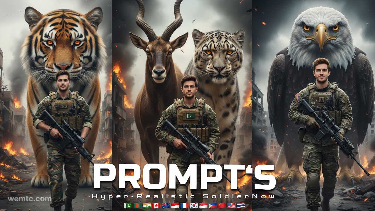 Hyper-Realistic Soldier & Animal Prompts for Gemini Nano Banana (AI Art Inspiration)