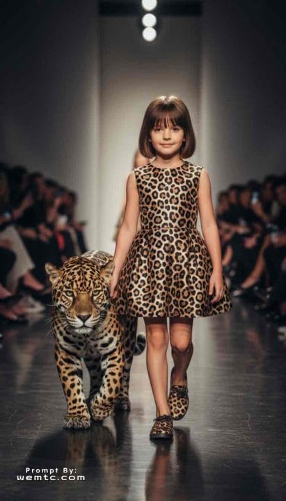 Jaguar Print Runway Prompt for kids