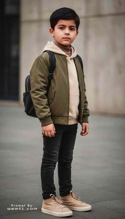 Outdoor Hoodie Vibes - streetwear prompts for children