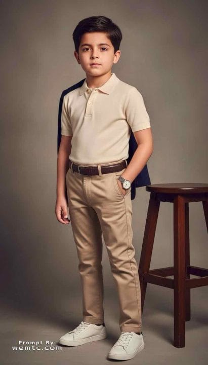 Polo & Chinos Elegance - formal casual prompts for kids