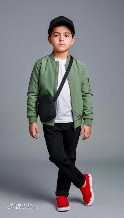 Red Shoes Street Style - kids fashion story ideas