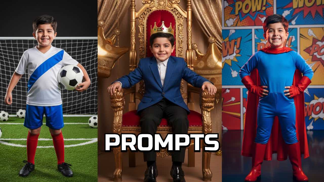 Ultra-Realistic 8K Portraits of a 7-Year-Old Boy - Gemini Prompt Fun