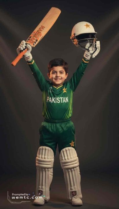 Celebration Time of a cricket batsmen gemini prompt