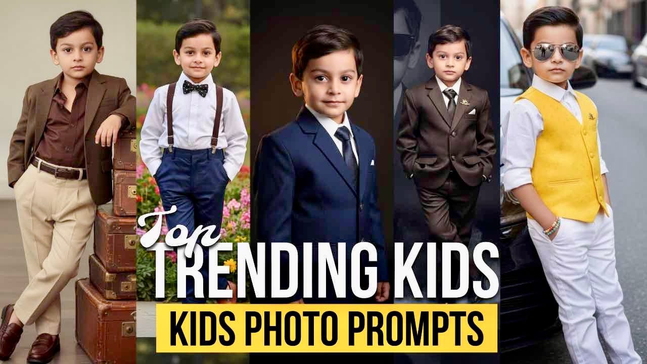 Top Trending Kids Photo Prompts That Create Magical & Stylish AI Images